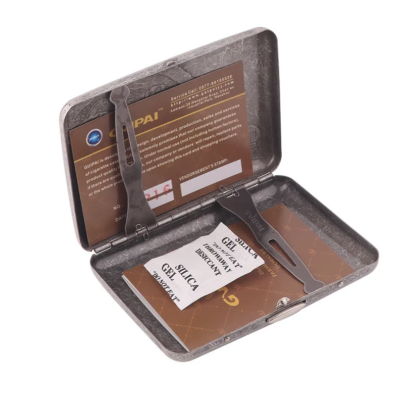 Винтажный металлический мужской чехол для сигарет футляр табака карманный