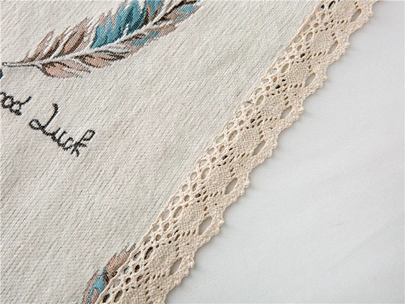 

Feather Printed Sofa Cover White Lace Sofa Towel for Living Room Stretch Chenille Couch Slipcover 1/2/3/4 Seater Couch Cover