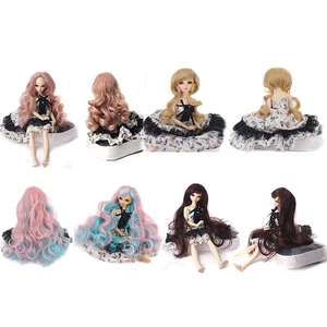волосы для кукол трессы для кукол Модный стиль, справедливый Размер 13 30-35 см, DIY BJD SD MSD, кудрявые куклы, парики, длинные коричневые высокотемпературные волокна, волосы для кукол, аксессуары
