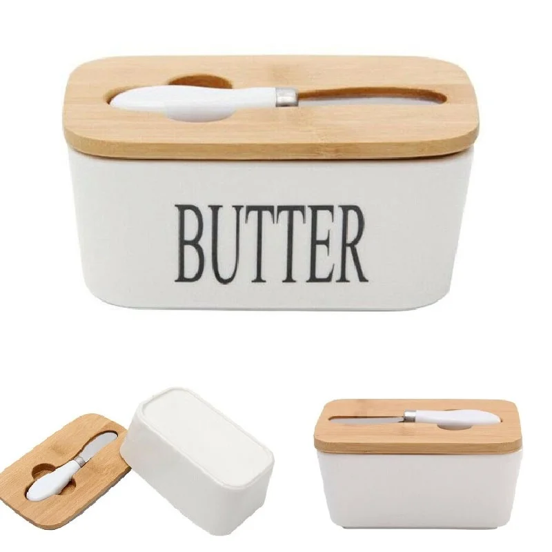 Керамический контейнер для масла в скандинавском стиле поднос хранения сыра