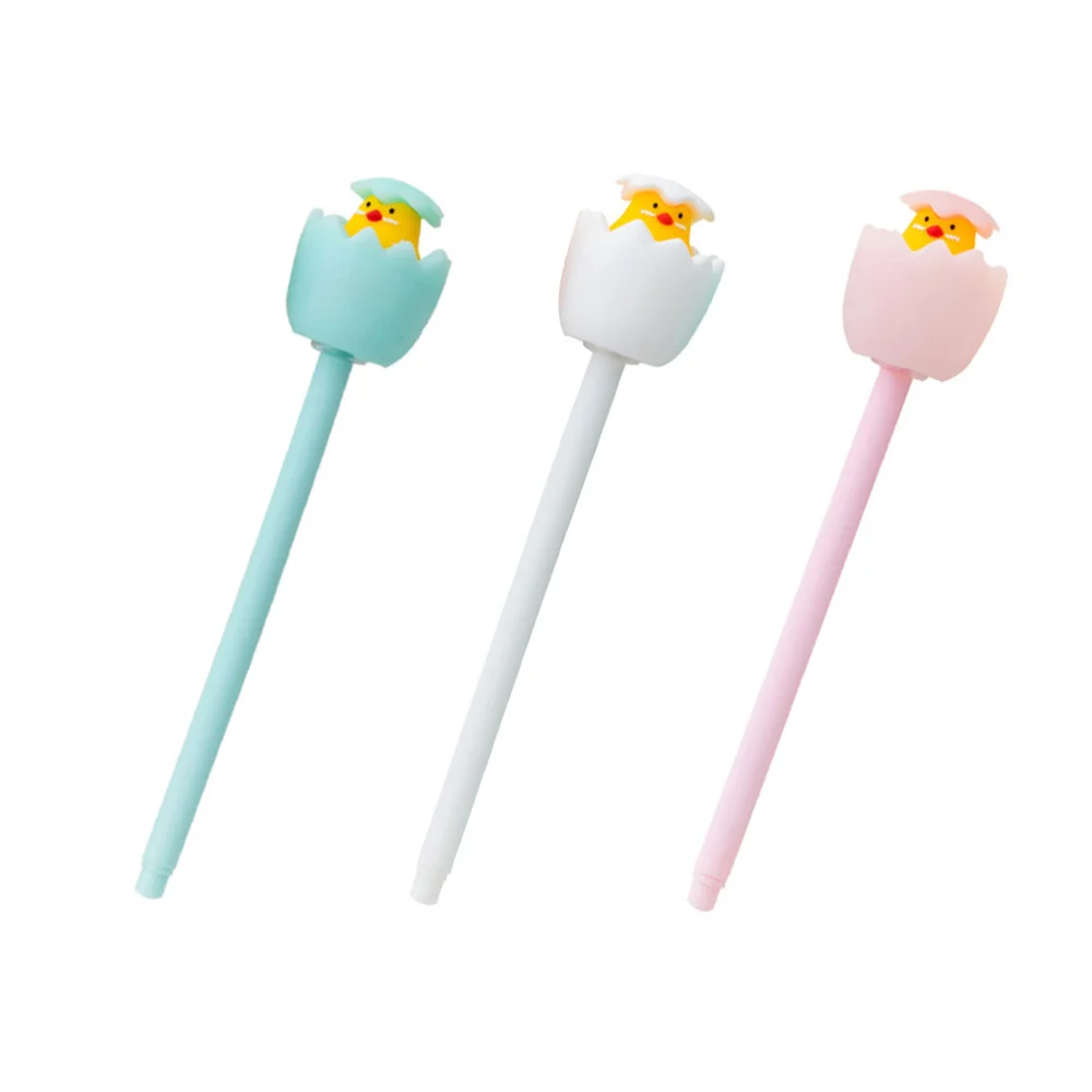

3pcs Eggshell Squeeze Pens Cartoon Writing Pen for Kids Children
