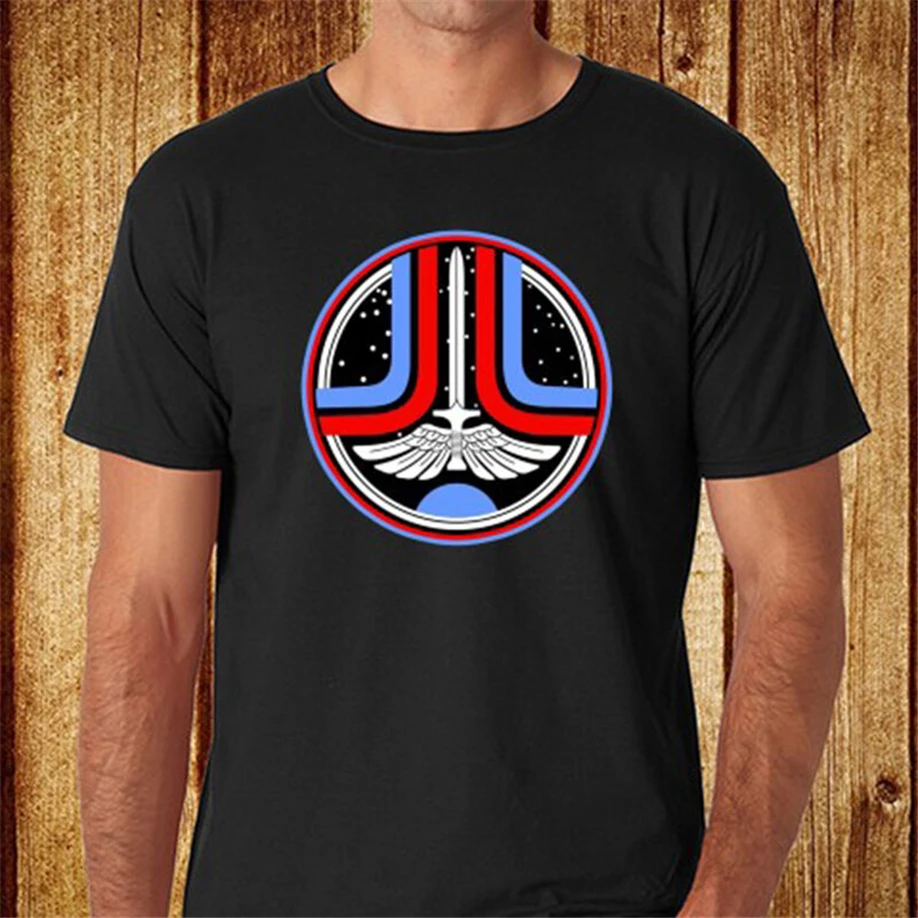 Новая мужская черная футболка с космическим фильмом Последний Звездный боец