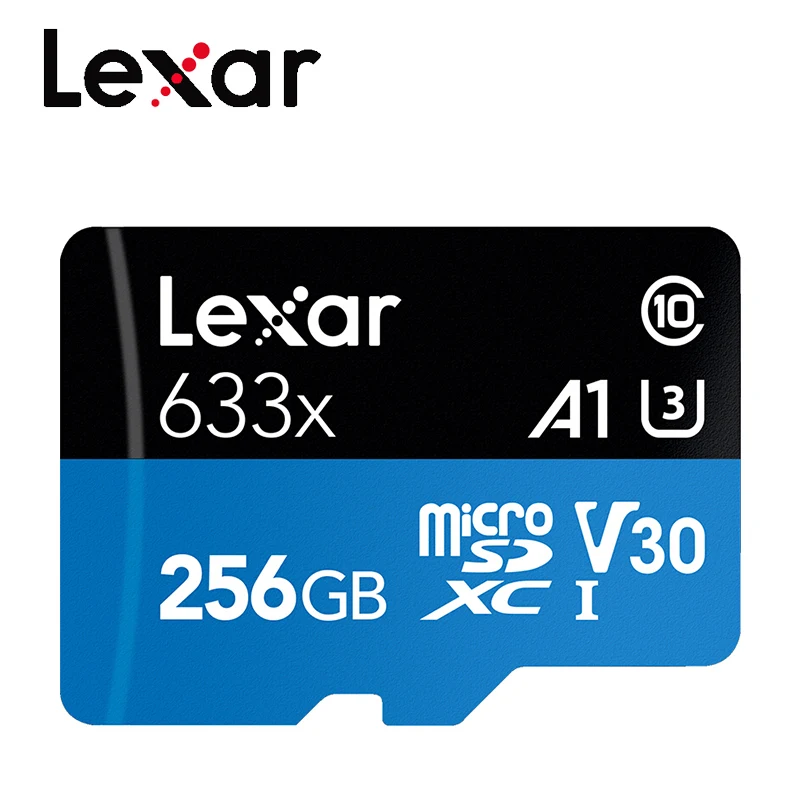Lexar TF карты 512 ГБ 256 с адаптером селфи-стик Micro SD 128 Гб 64 32 оперативной памяти 16