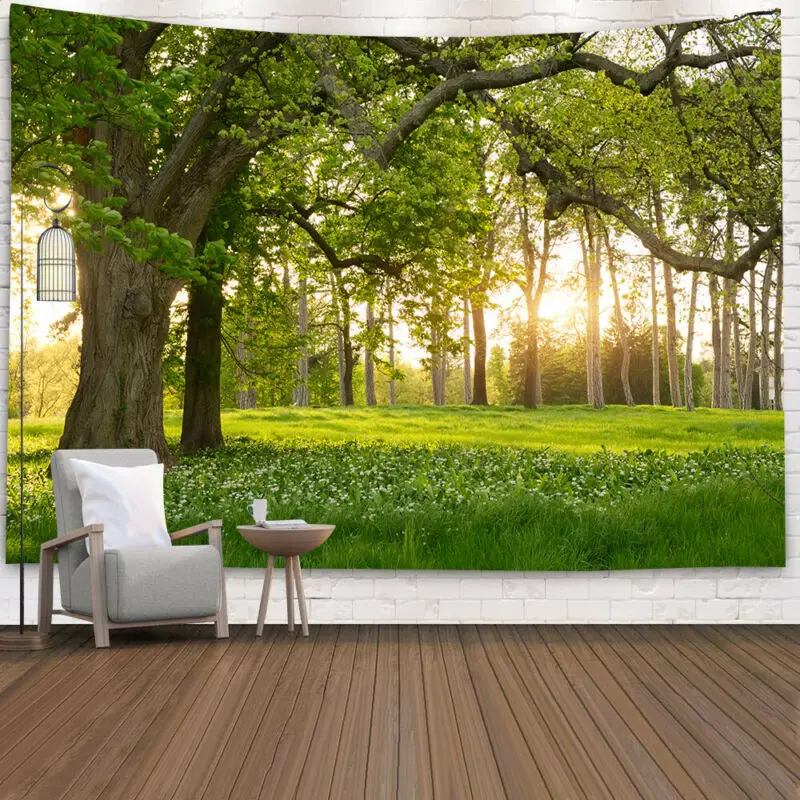 

Wholesale 3D Beach Towel Waterfall Landscape Beautiful Forest Stream Printing Wall Carpet Yoga Mat Home Decor Tapestry