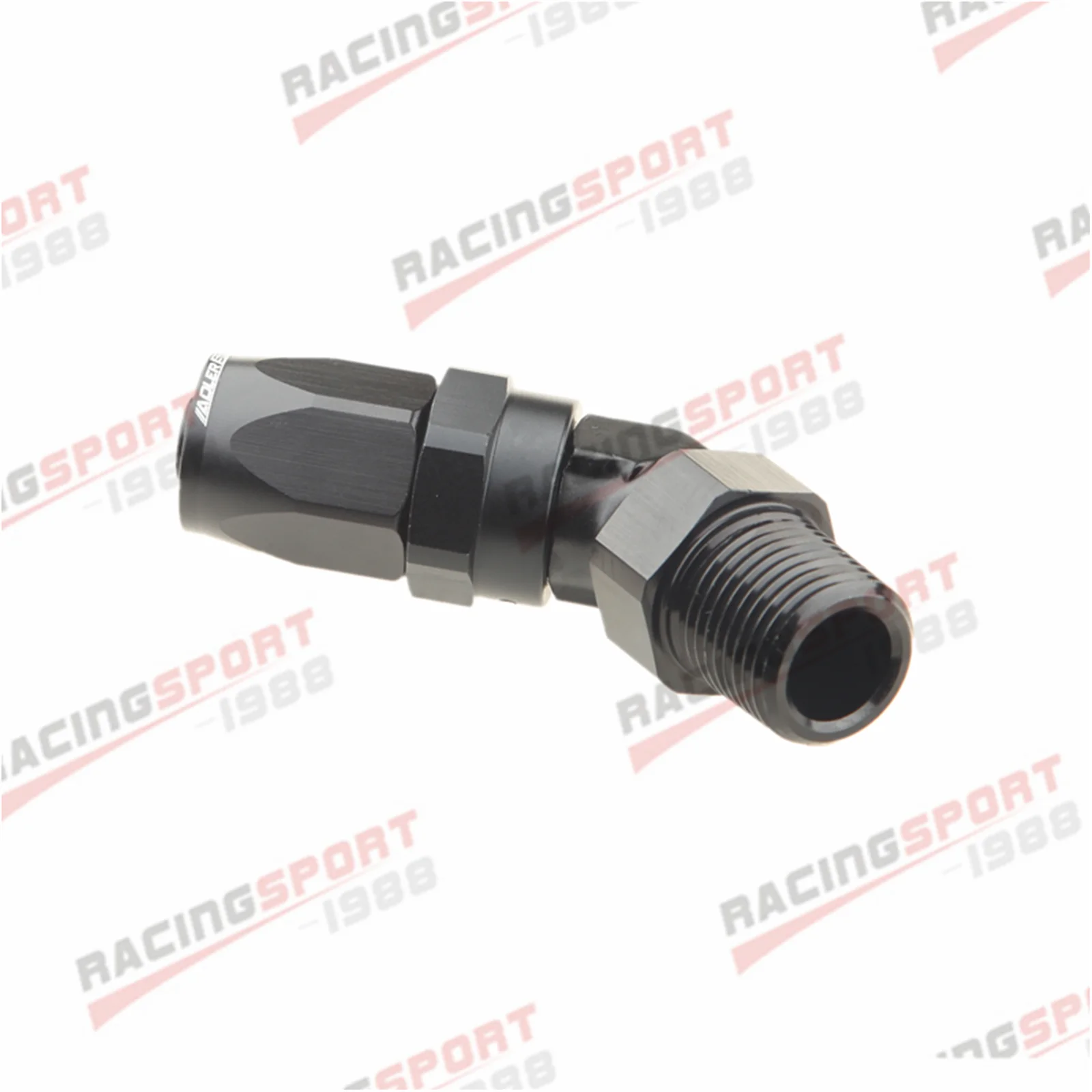 ADLERSPEED -8 AN8 AN to 1/2" NPT 45 Degree Swivel Hose End Fitting Adaptor Black | Автомобили и мотоциклы