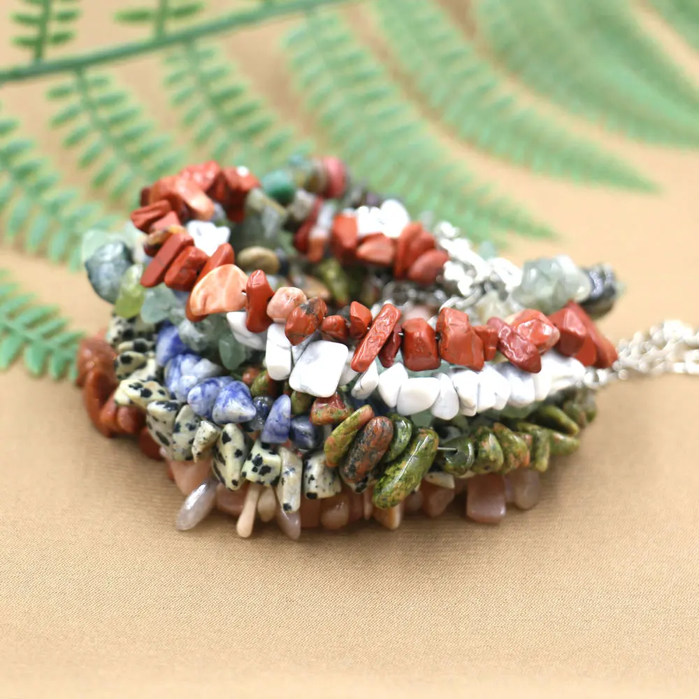 Женский стрейчевый браслет с натуральными драгоценными камнями | Украшения и