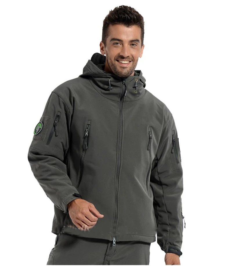 Тактическая куртка Lurker Shark Skin Soft Shell Мужская водонепроницаемая ветровка флисовое