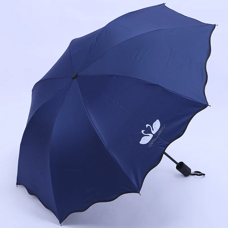 Little Swan Tri-Folding Umbrella Creative Fashion Anti-UV | Дом и сад