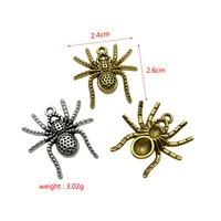 junkang alloy accessories retro style heart shaped wings spider necklace pendant diy jewelry connector making supplies