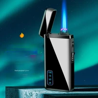 personality and creativity gas electric dual use charging dual arc windproof gas filled lighter smoking accessories for weed