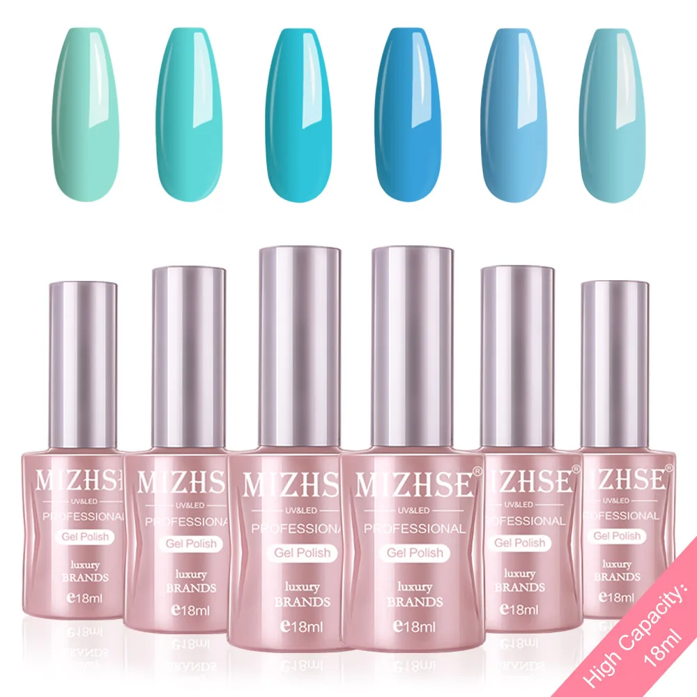 P21 MIZHSE набор гель-лака UV Vernis Полупостоянный Гель-лак лаковое гелевое покрытие для ногтей Отмачивание Чистый Цвет Гель-лак Подарочная коробка салонные наконечники - Цвет: P21