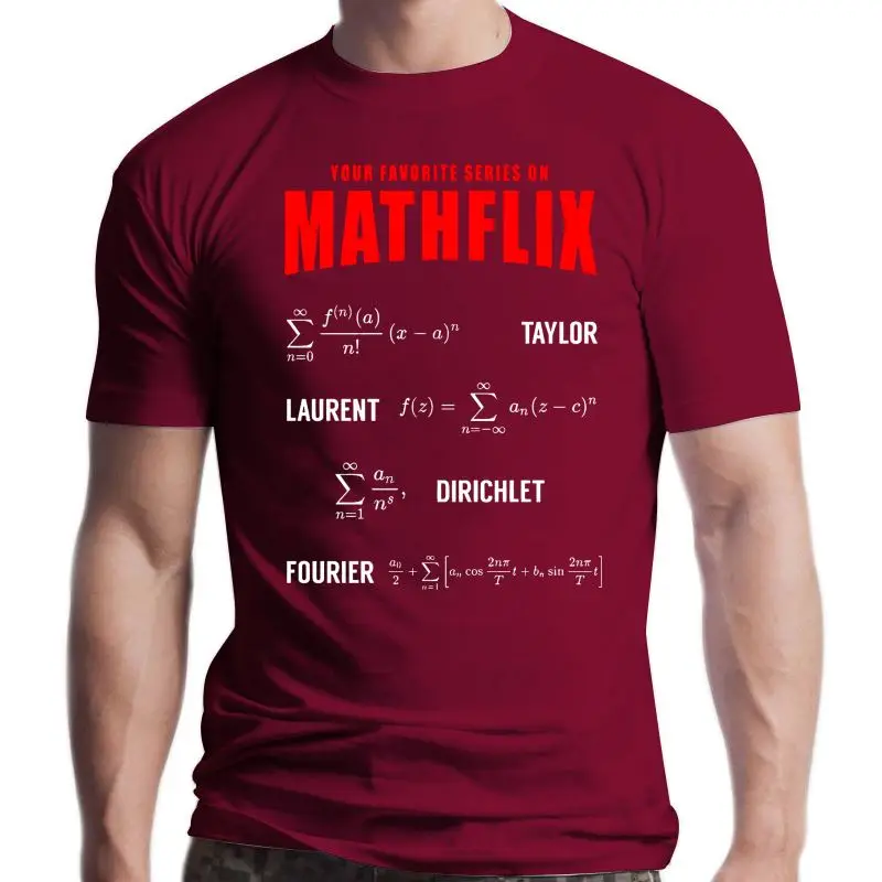 

100% Cotton O Neck Custom Printed Tshirt Men T Shirt Mathflix Math Women T Shirt
