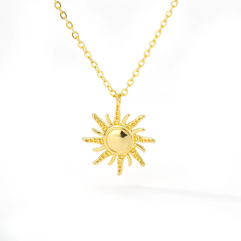 Ожерелье женское из нержавеющей стали с подсолнухом | Украшения и аксессуары