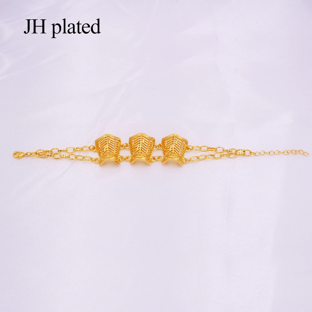 Ювелирные изделия Роскошные наборы для женщин золотое ожерелье браслет серьги