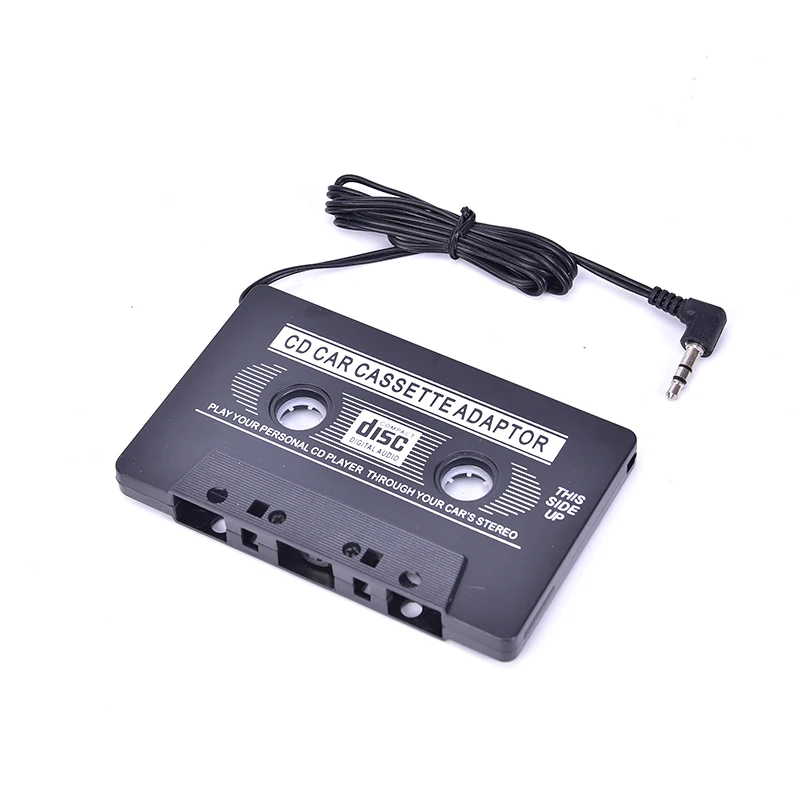 

1pc High Quality Black Cassette Tape 3.5mm Audio Adapter for MP3 CD DVD Player Universal Car Cassette Car Audio
