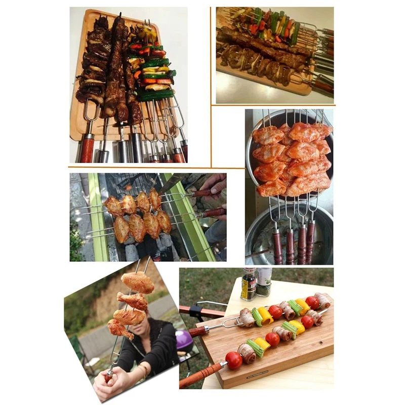 Набор инструментов для барбекю шашлык из нержавеющей стали 5 шт.|Вилки| |