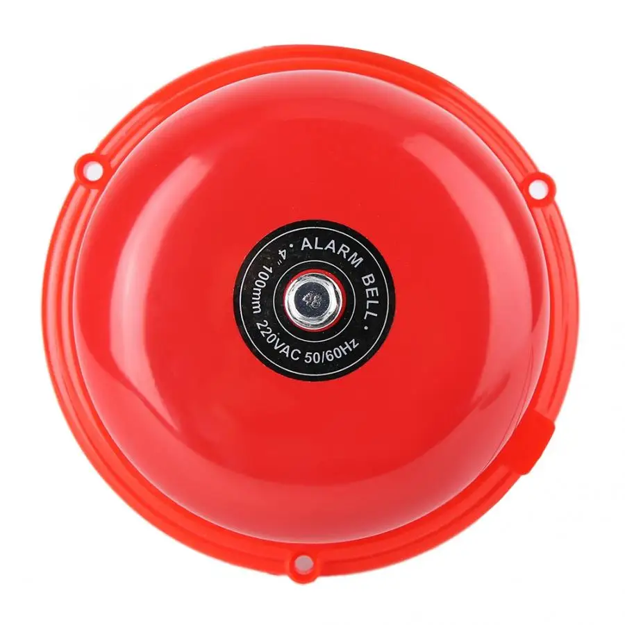 

4 inches RED Fire Control Tradition Electric Bell 100db Internal Strike Alarm Bell Door bell School Factory Bell