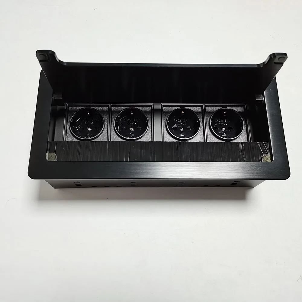 Настольная розетка коробка/алюминиевый сплав проволока для рисования офисный