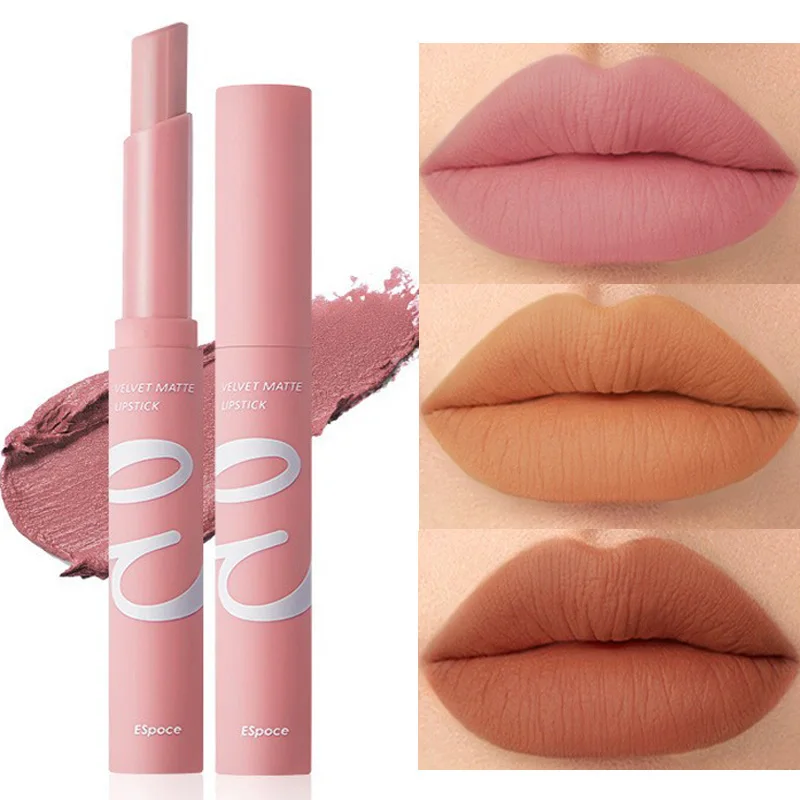 

Телесная серия, 12 цветов, матовая бархатная губная помада, водостойкая, долговечная, Красная губная помада, антипригарная, макияж, губные по...
