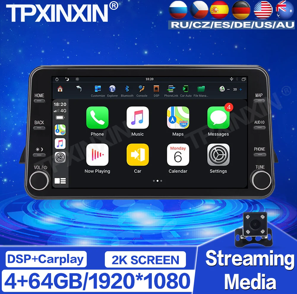 

64G For Nissan Teana 2019 2020 Android Car Radio Stereo Tape Recorder Multimedia video Player GPS Navigation HD Screen Carplay