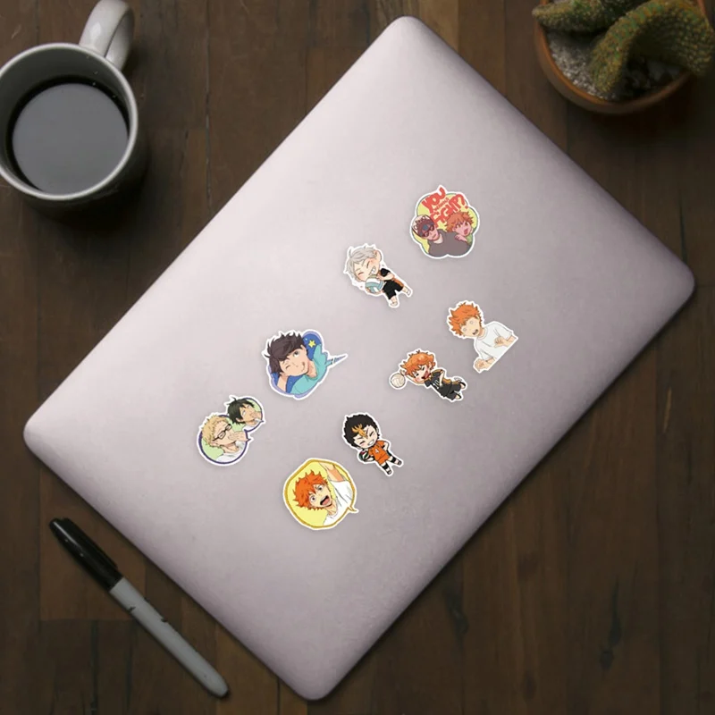

100Pcs/set Haikyuu!! Stickers Japanese Anime Sticker Volleyball For Decal On Guitar Suitcase Laptop Phone Fridge Motorcycle Car