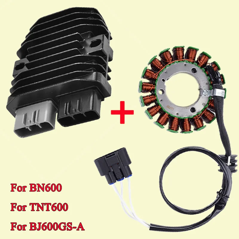 

Stator Coil+Voltage regulator rectifier For Benelli TNT600 BN600 BJ600GS-A BJ600 Motorcycle Ignition TNT BN BJ 600 600GS-A