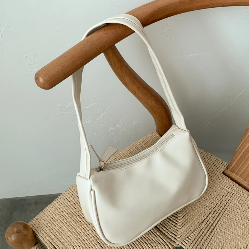 

Lady Shoulder Bag Vintage Handbag Hobos Bag for Women PU Leather Female Baguette Bag Subaxillary Mini Bolsa Bolsa Feminina 2020