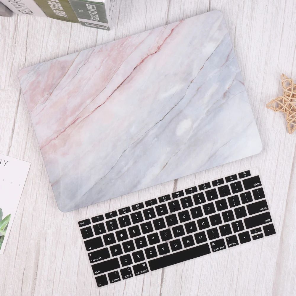 Мраморный пластиковый жесткий чехол для MacBook Air Pro retina 11 12 13 15 дюймов для Macbook Pro 13,3 15,4 Touch bar - Цвет: Marble No1