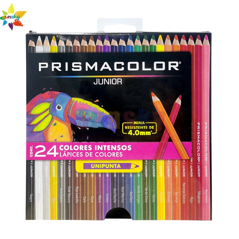 Оригинальный мягкий цветной карандаш 12 15 24 36 48 prismacolor Junior для набросков sanford