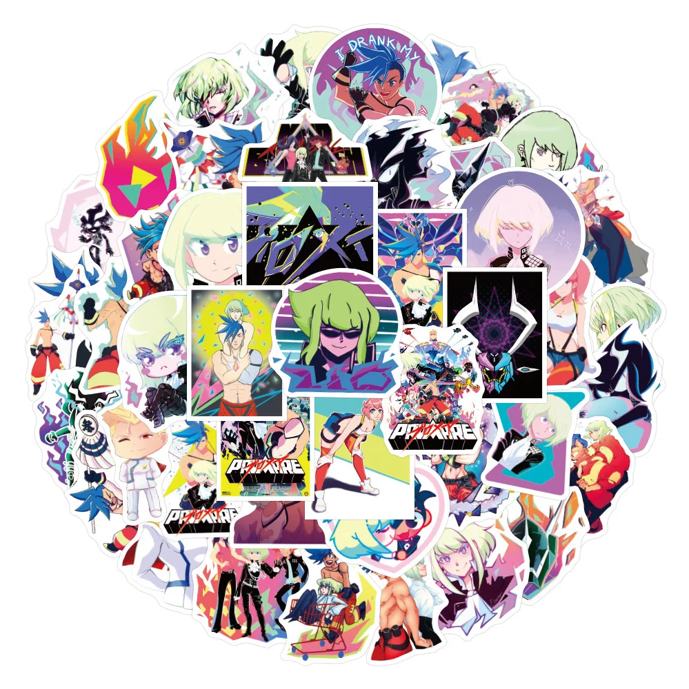 

50pcs Anime Promare Graffiti Cool Cartoon Waterproof Sticker Laptop Decals Aesthetic Kids Toys Girls Helmet Cute Stickers Car