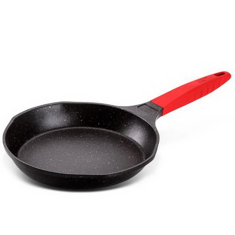 

Home steak frying pan/No coating/No oil fumes/non-stick pan/Energy saving/Evenly heated/V-shaped wide-angle mouth design/281117