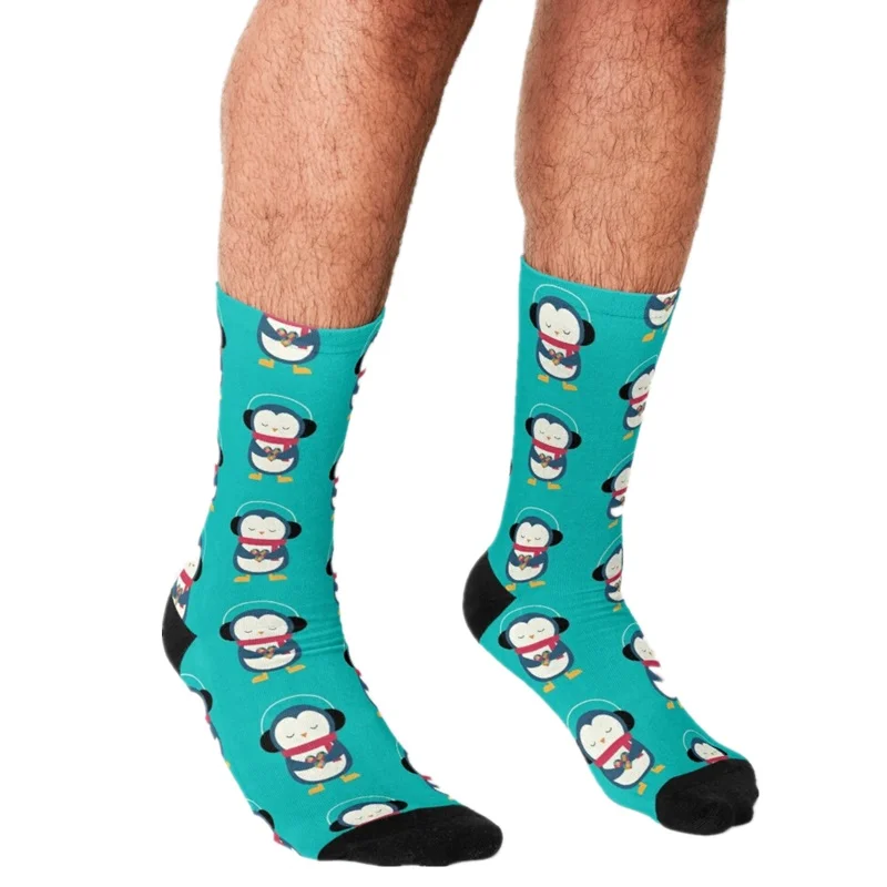 2021 Funny Men's socks Tattoo Skulls Pattern Printed hip hop Men Happy Socks cute boys street style Crazy for men | Мужская одежда