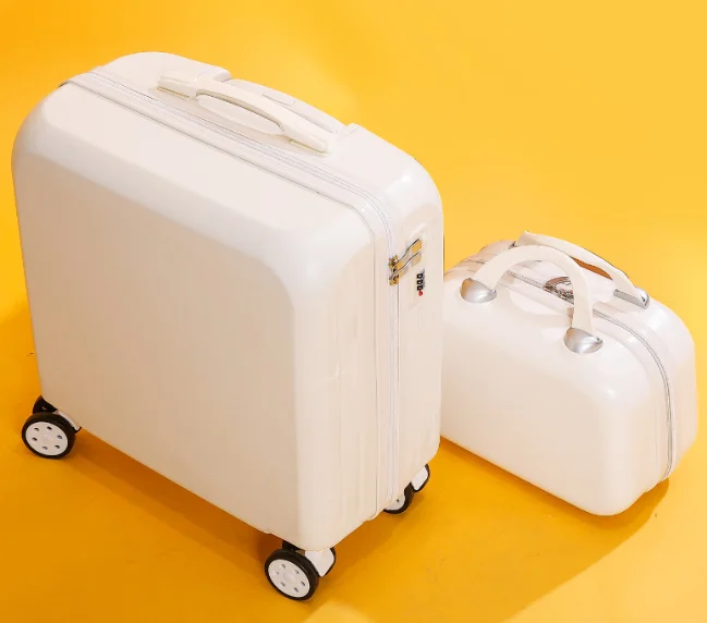 

2021 plastic milky white size travel luggage LD143-464600