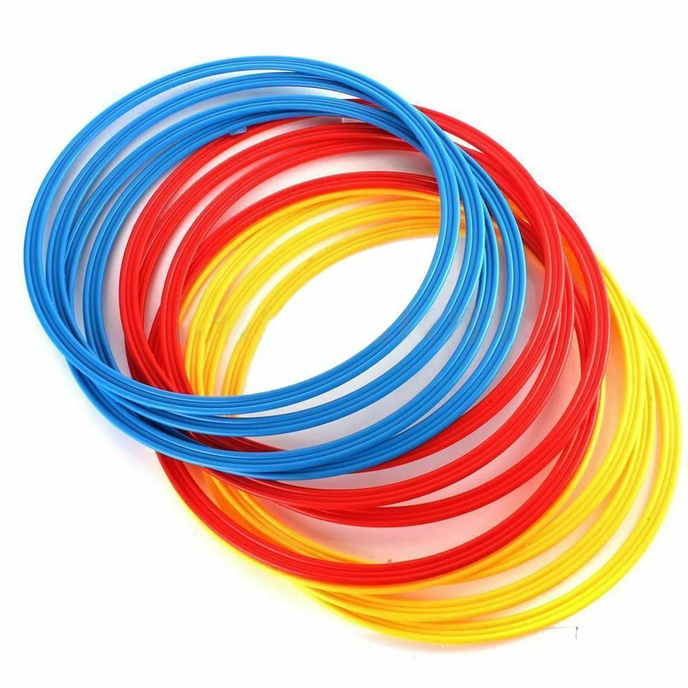 

12pcs Leg Muscles For Tennis Football Agility Training Ring Practical Durable Footwork Speed Soccer Practice Sport Basketball