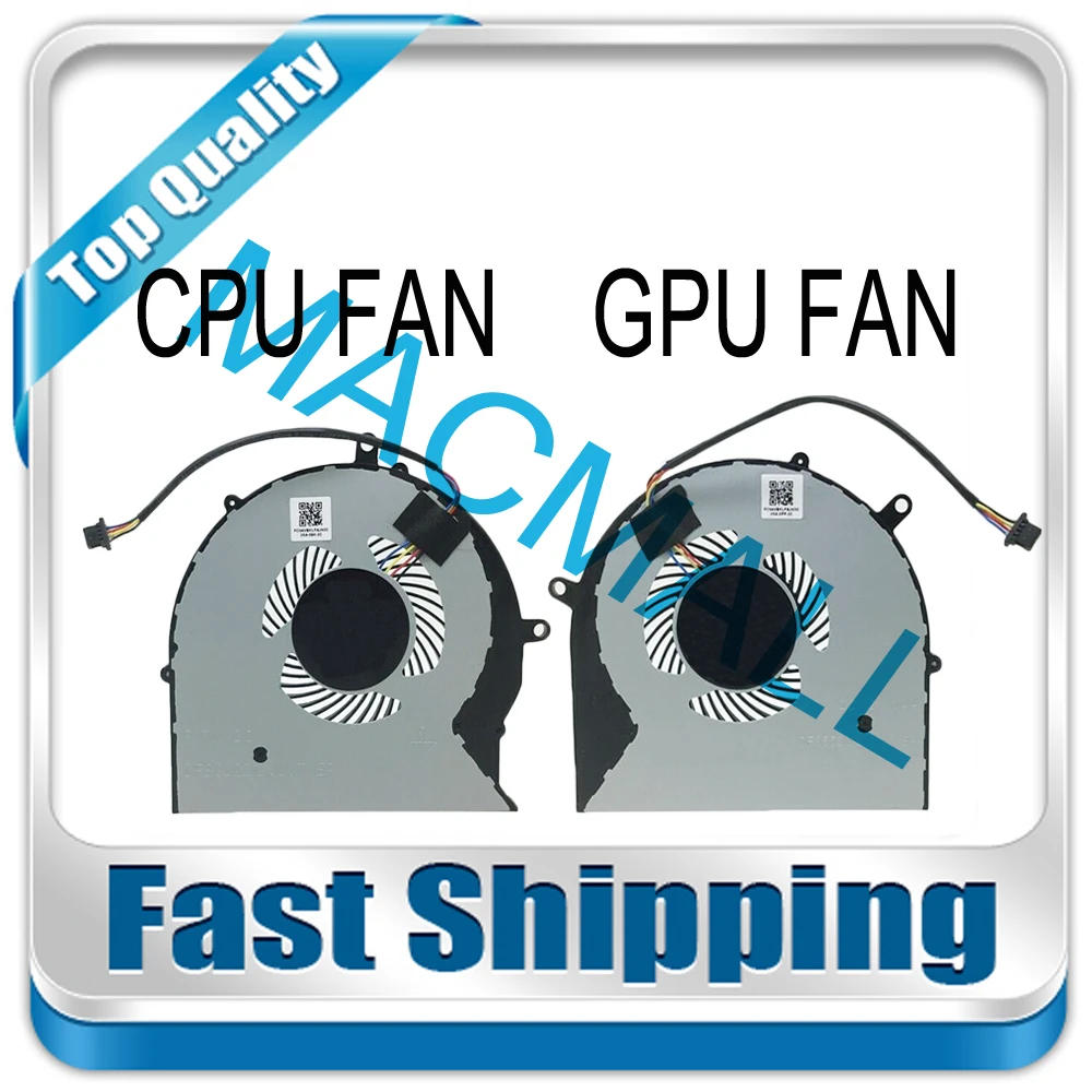 

New For Asus ROG Strix FX63 FX63V FX63VM FZ63VM FX63VM7300 FX63VM7700 DC12V 0.4A FK7W KF7V GPU CPU Cooling Fan