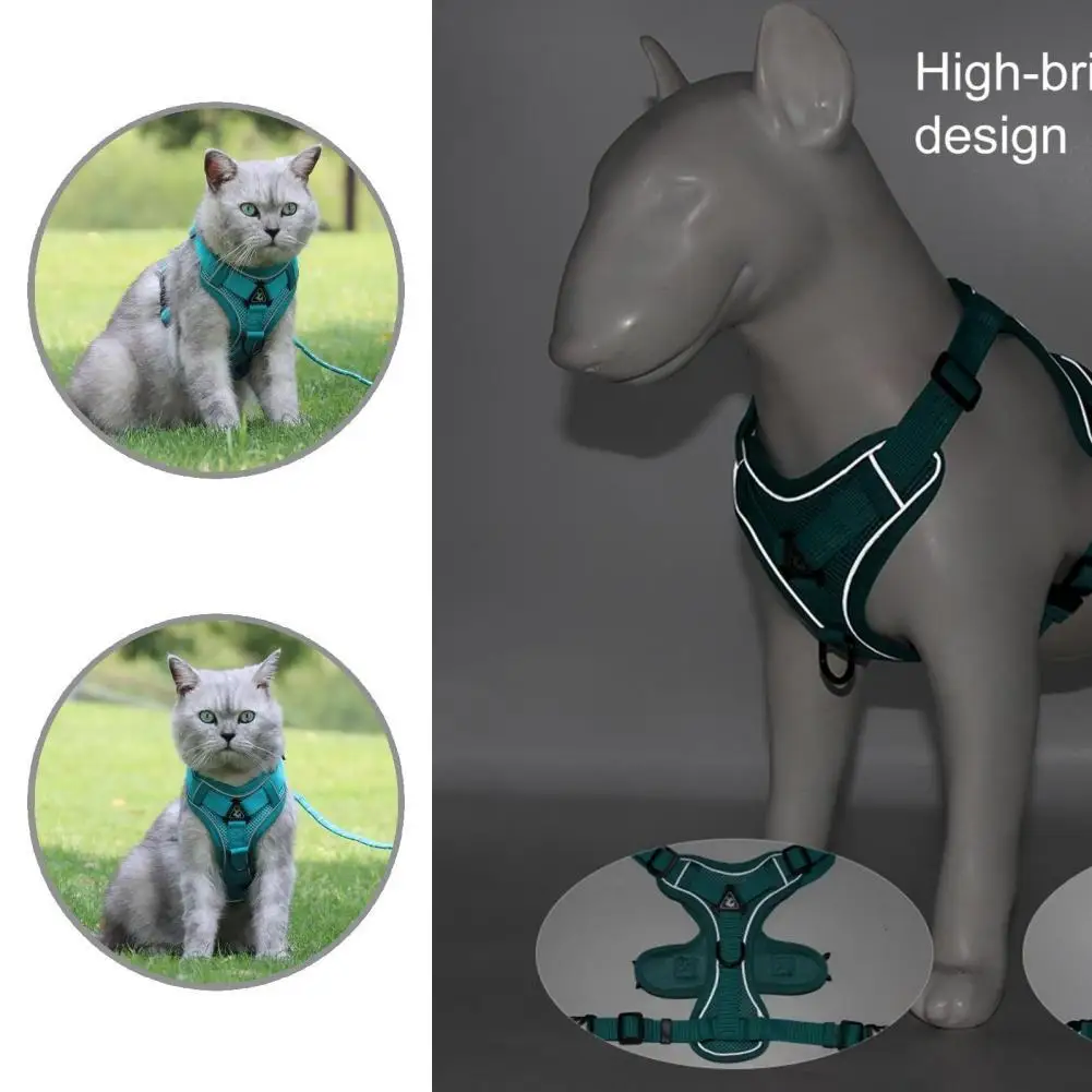 

Anti-pull Soft Texture Pet Dogs Cats Harness Traction Rope Set for Walking
