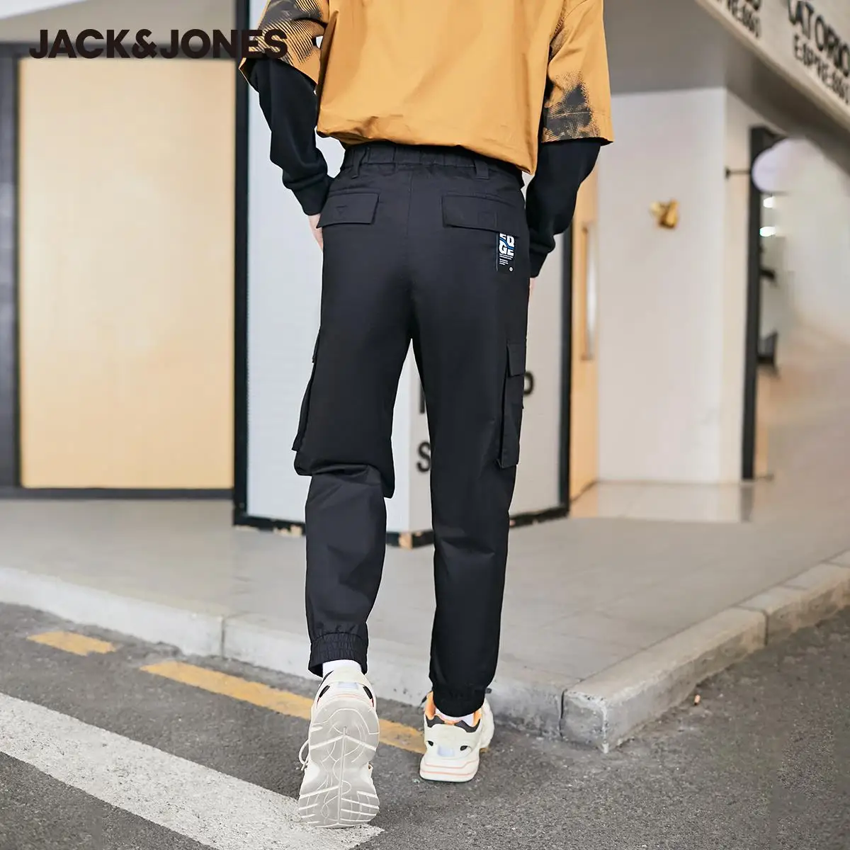 Брюки-карго JackJones YKK на молнии с большими карманами уличная одежда 220314120 | Мужская