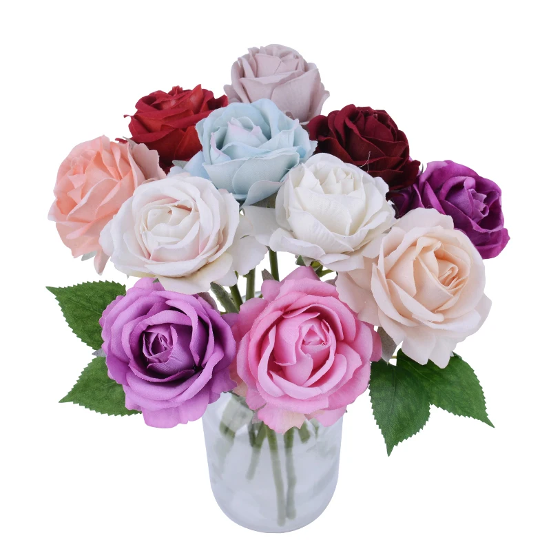5/10 шт/партия 6 см Шелковый цветок розы голова искусственный свадьба Вечеринка