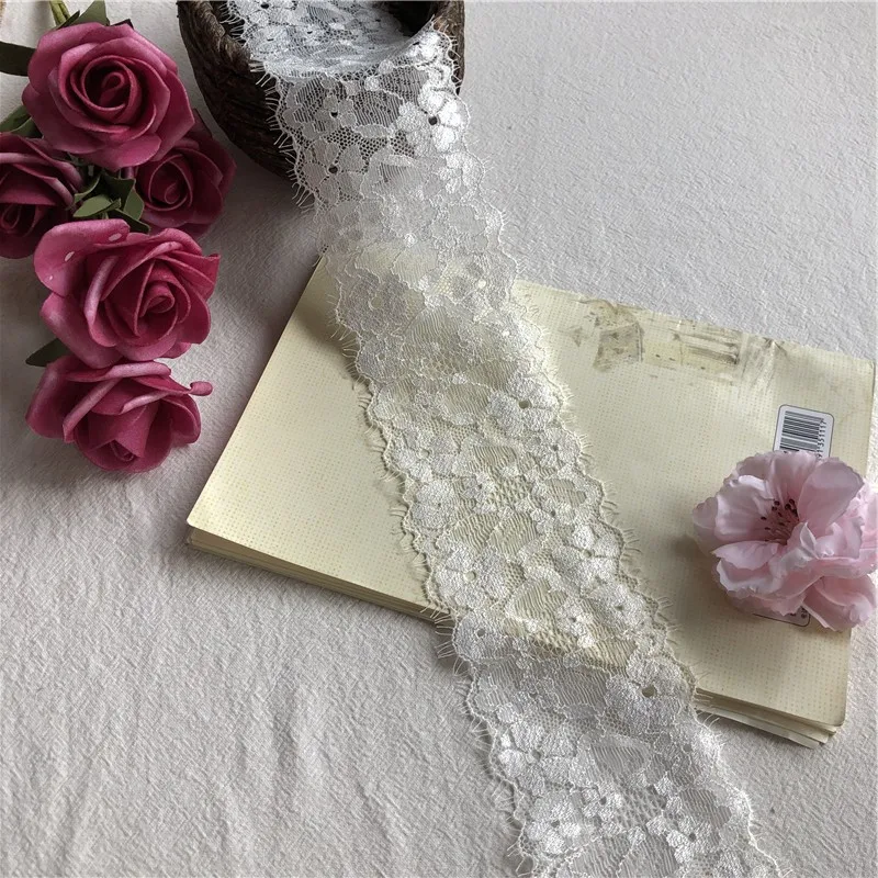 7 м широкие белые ресницы кружевные аксессуары ткань сделай сам одежда платье