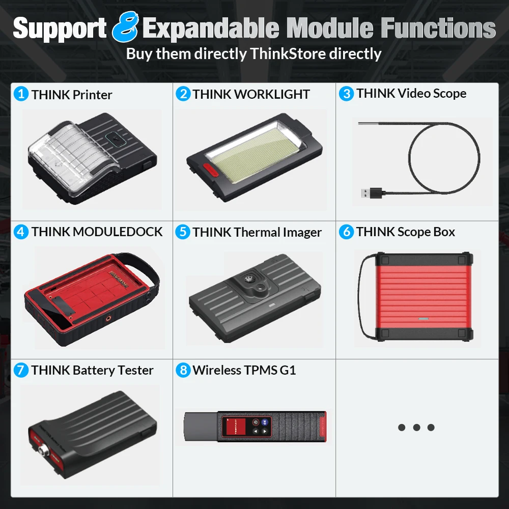 Сканер Thinkcar Thinktool Pros + OBD2 профессиональный автомобильный диагностический