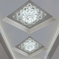12w modern led crystal ceiling light home decoration balcony lamp porch light corridors flush mount light fixture white light