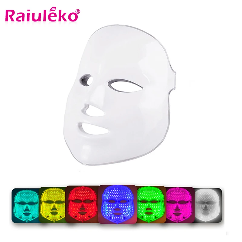 Beauty Photon светодиодный маска для лица терапия 7 цветов светильник ухода за кожей