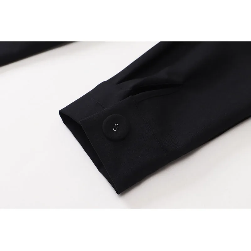 

Vintage Double Breasted Blazer Dress Women Long Sleeve 2020 Autumn Winter Korean Elegant Casual Plaid Female A Line Midi Dress