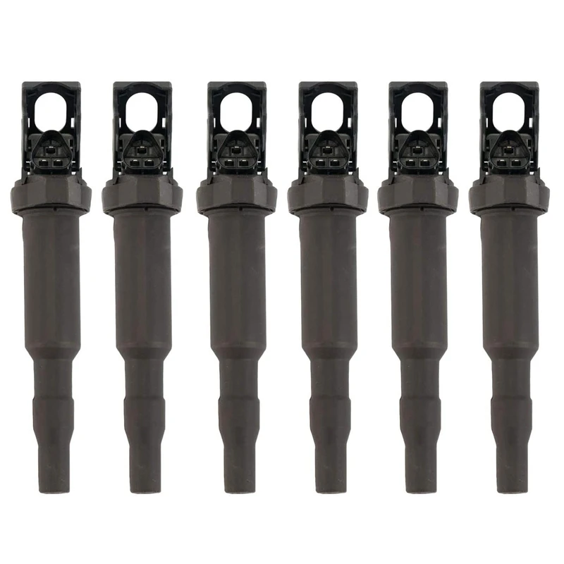 

6Pcs Ignition Coil for 325I 328I 330Ci 335I 525I 528I 530I 535I 745Li X3 X5 M5 M6 Z4 12137594937 0221504470 12137562744