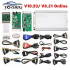 CARPROG V8.21 онлайн версия Keygen V10.93 автомобильный инструмент для ремонта ЭКЮ автомобиля Prog 8,21 идеальный добавить разрешение 21 Адаптеры полные комплекты