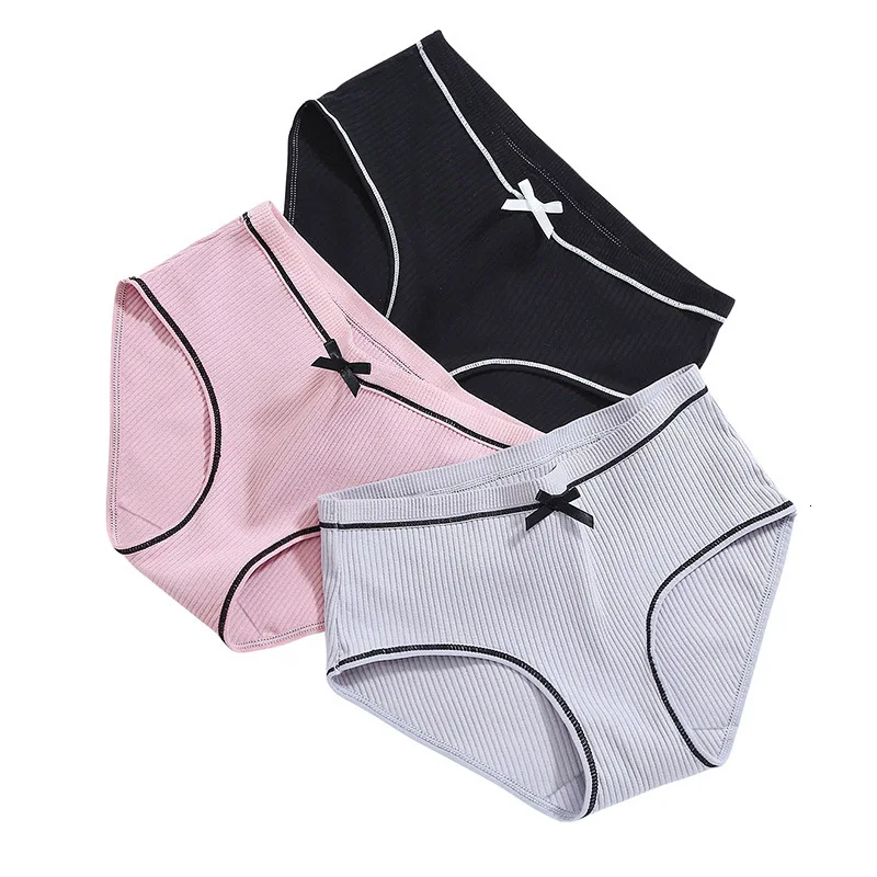 

5pcs Sexy Thread Mid-waist Brand Briefs Fashion Hip Comfort Women's Cotton Underwear Female Comfort Intimates Sexy Seamless Pant