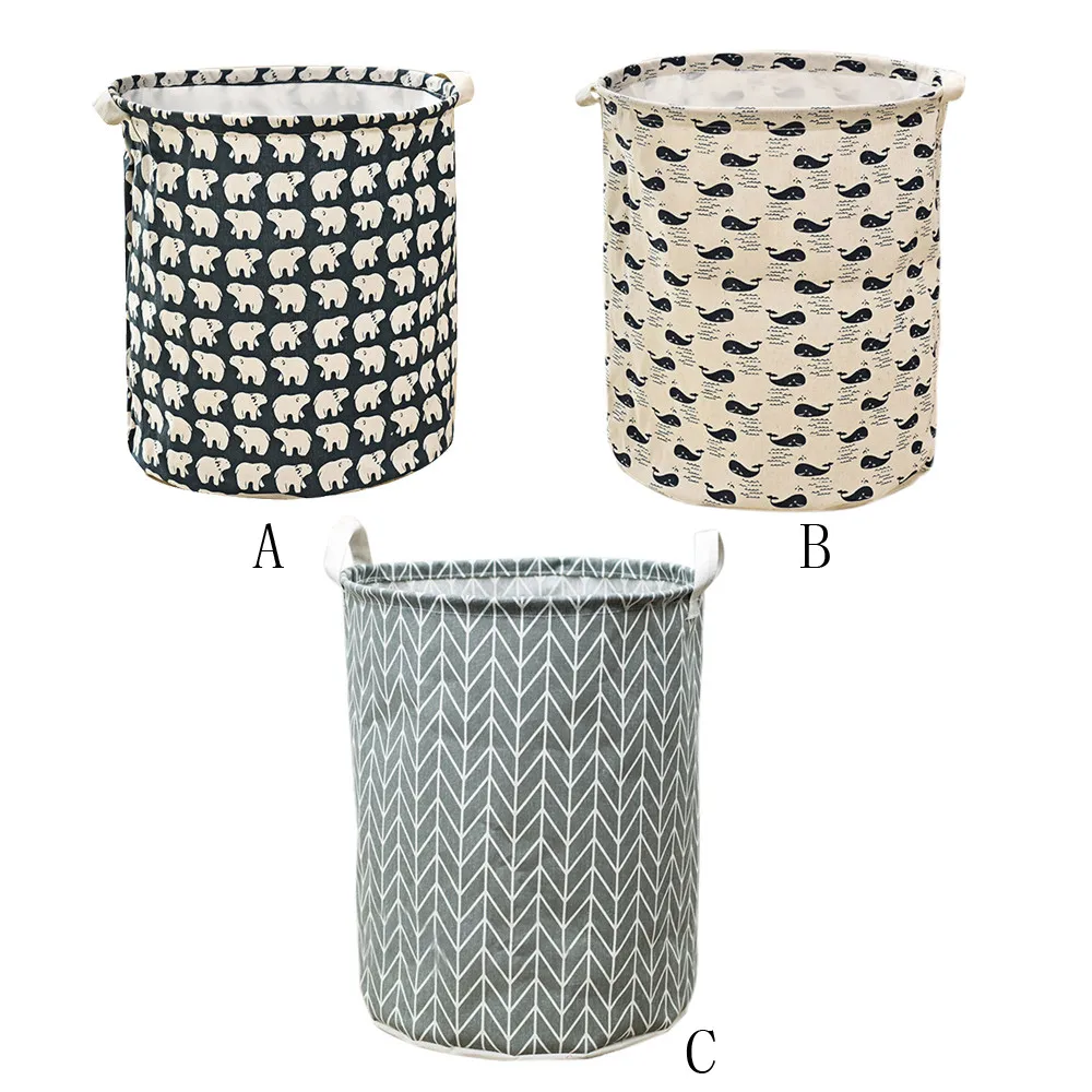 Водонепроницаемый холст корзина для белья хранения складной ящик грязной одежды