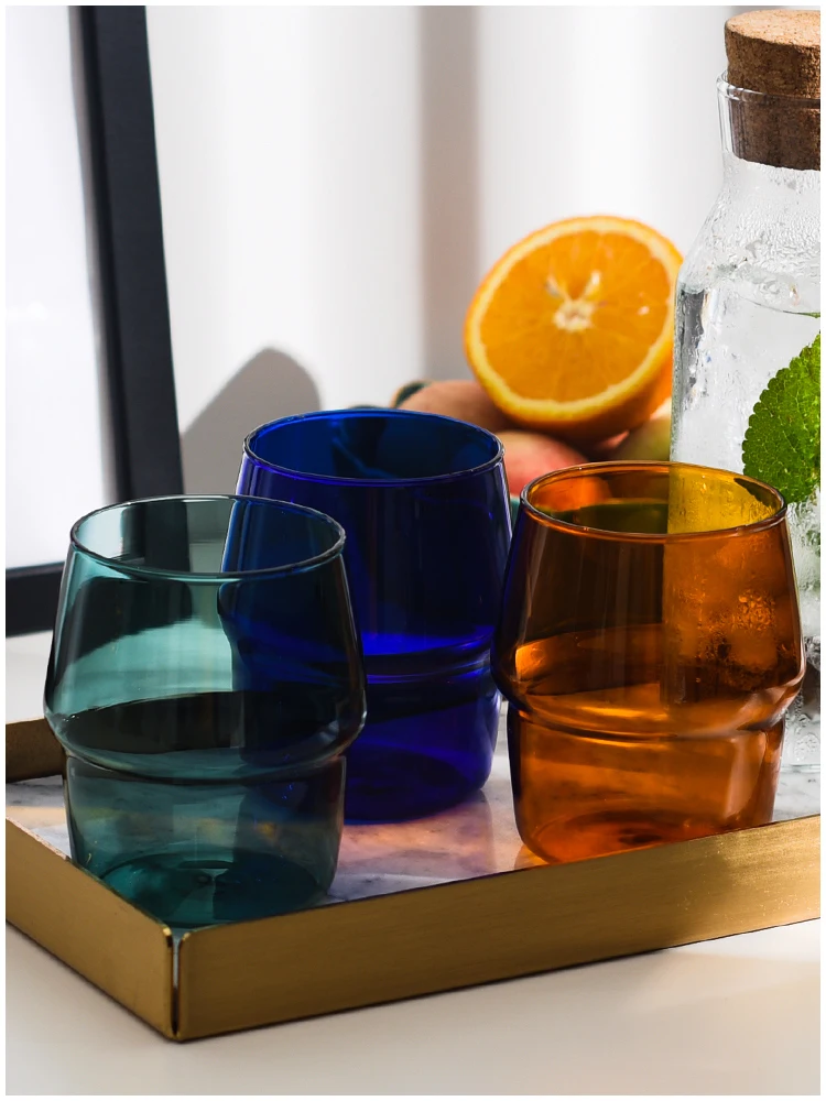 Скандинавские домашние и вечерние стеклянные чашки для кофе термостойкие воды