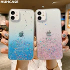 Роскошный прозрачный чехол с блестками и градиентом для iPhone 13 Pro Max 11 12 Mini 7 8 Plus XS XR X SE 2020, противоударный мягкий чехол-бампер