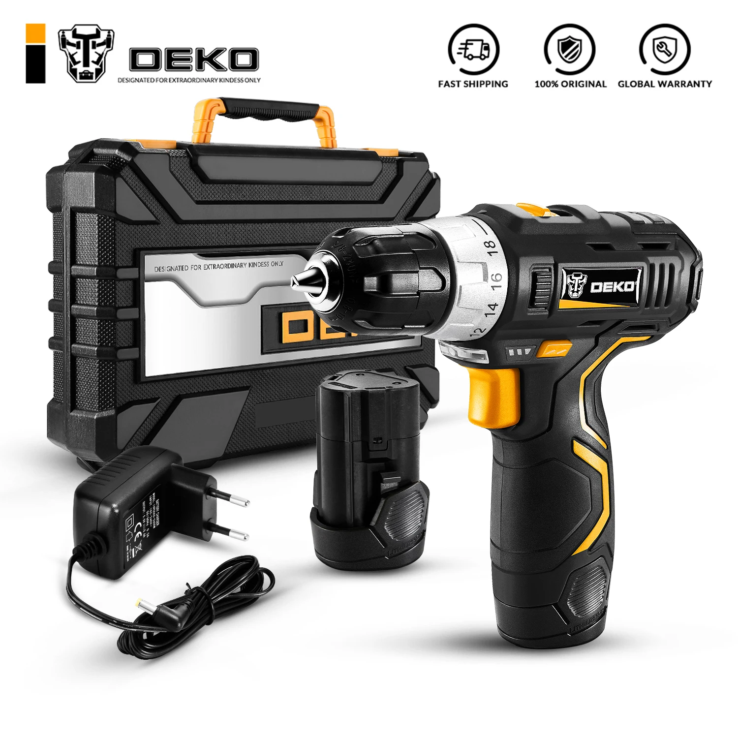 DEKO GCD12DU3 12V Max электрическая шуруповерт аккумуляторная дрель мини беспроводной драйвер питания постоянного тока литий-ионный аккумулятор 3/8 дюйма 2 скорости